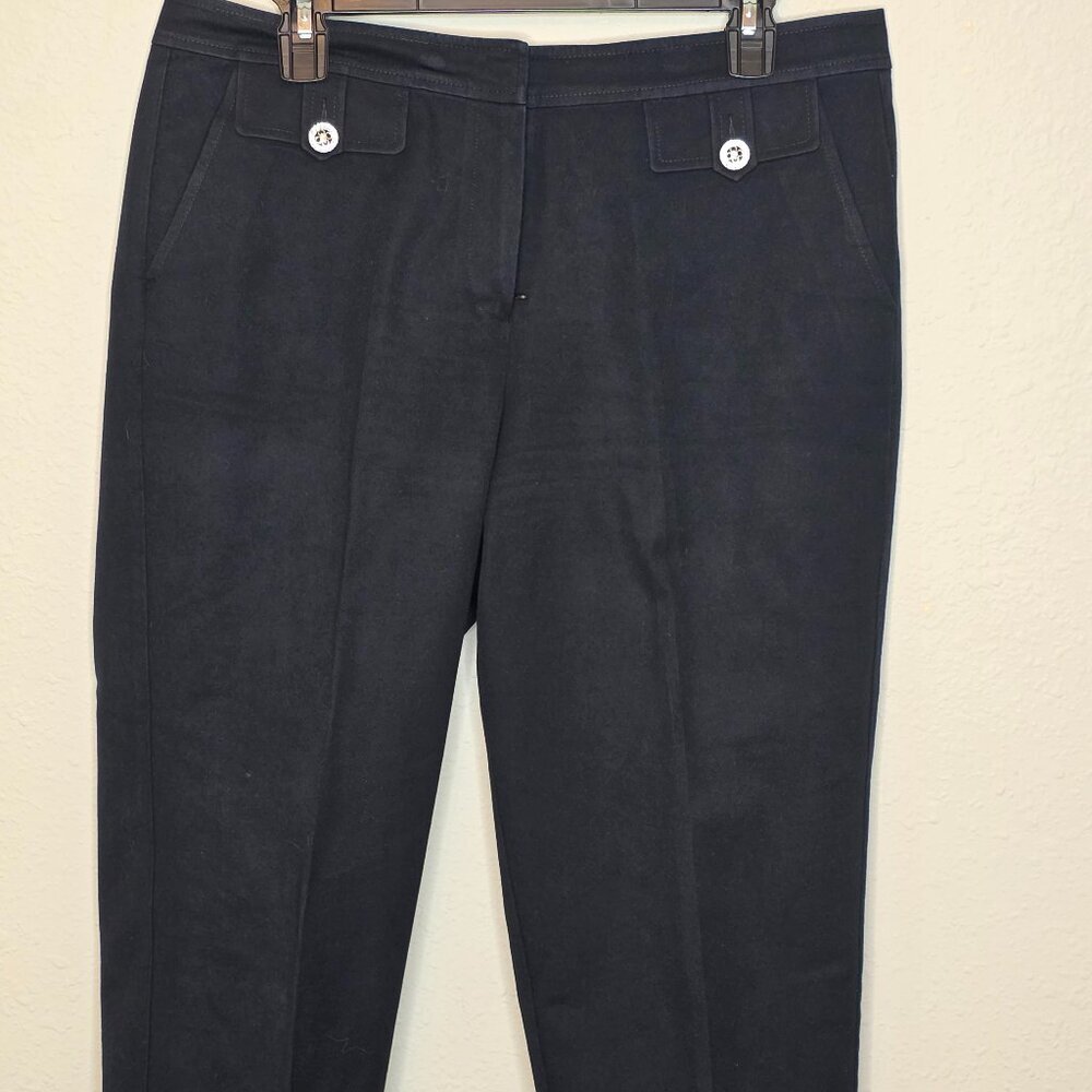 St. John Sport Cropped Black Women's Pants, Size 10